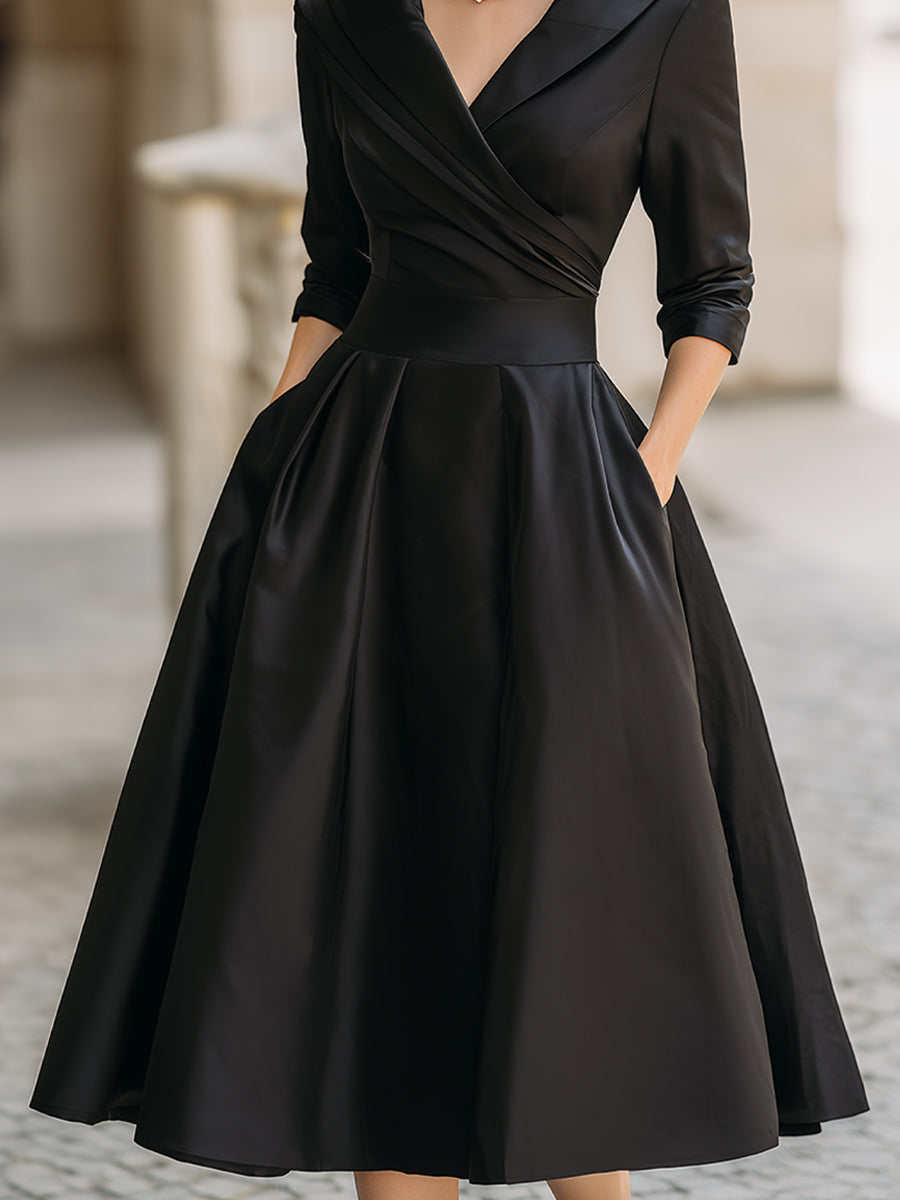 LINA | MIDI SATIN DRESS
