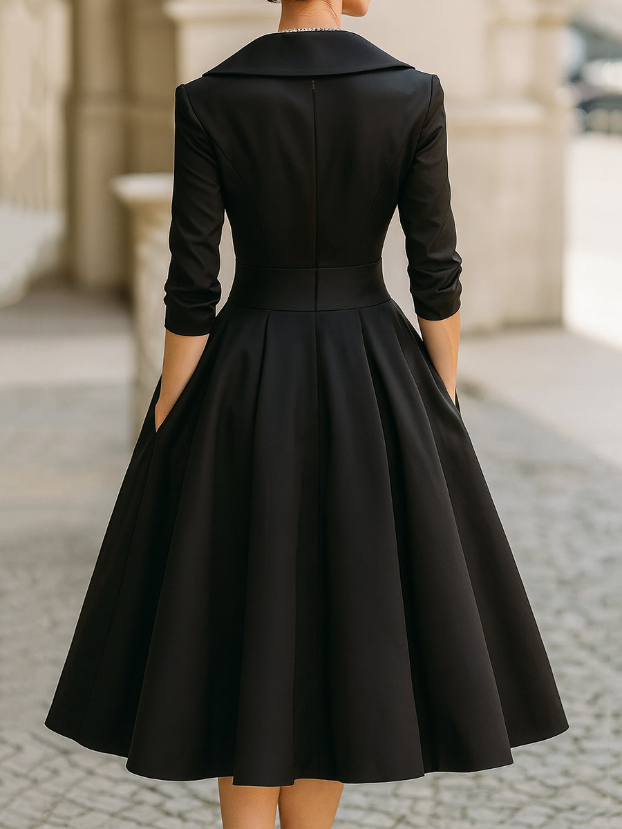 LINA | MIDI SATIN DRESS