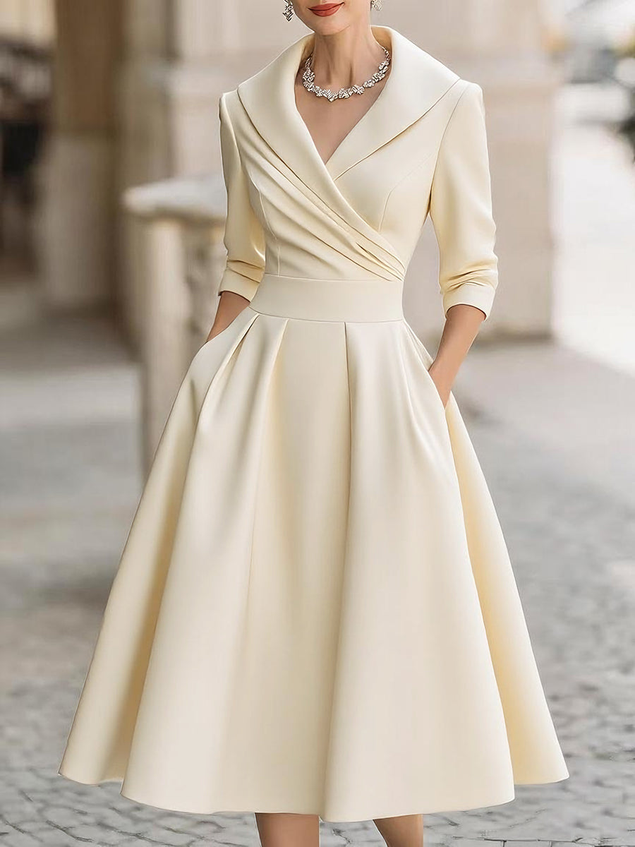 LINA | MIDI SATIN DRESS