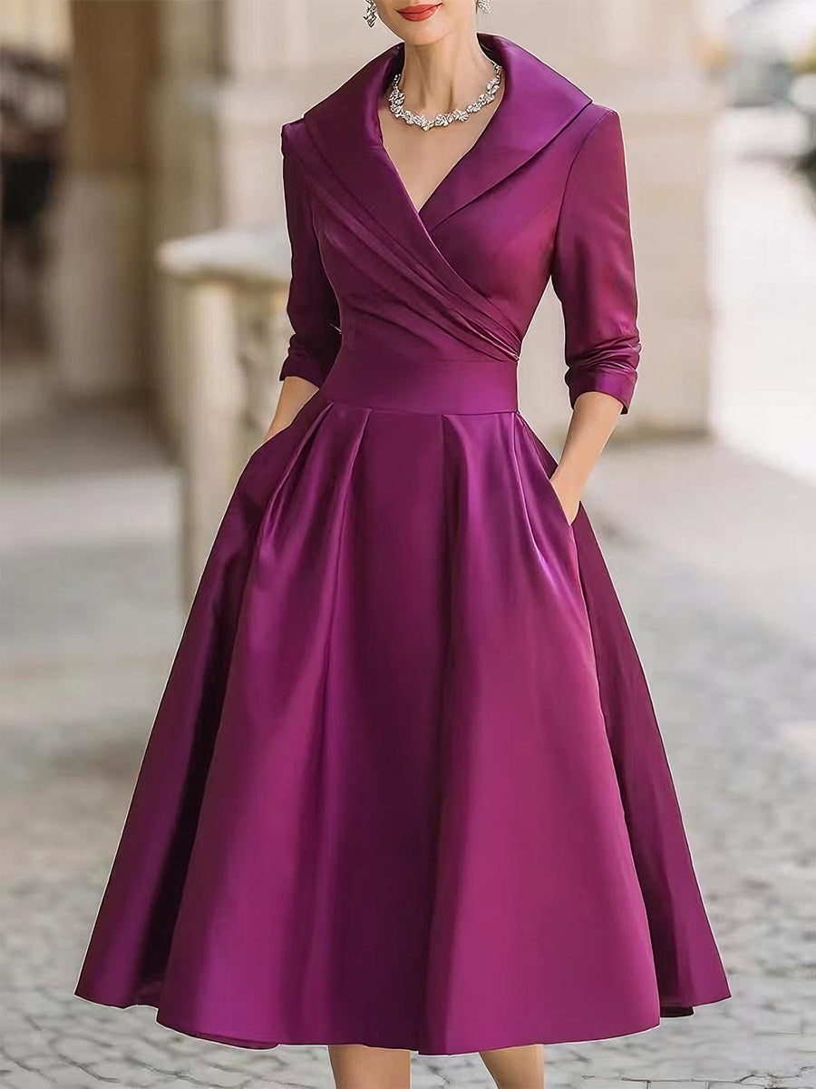 LINA | MIDI SATIN DRESS