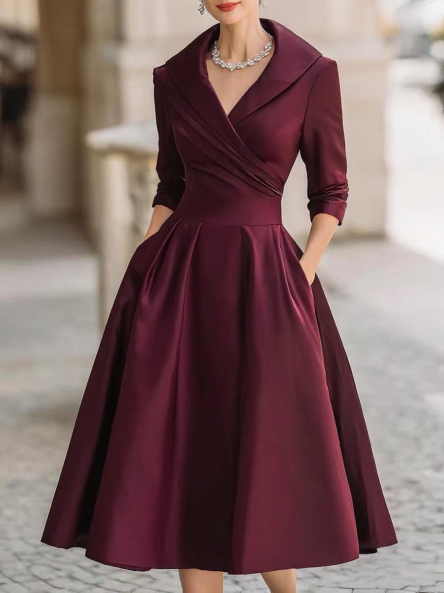 LINA | MIDI SATIN DRESS
