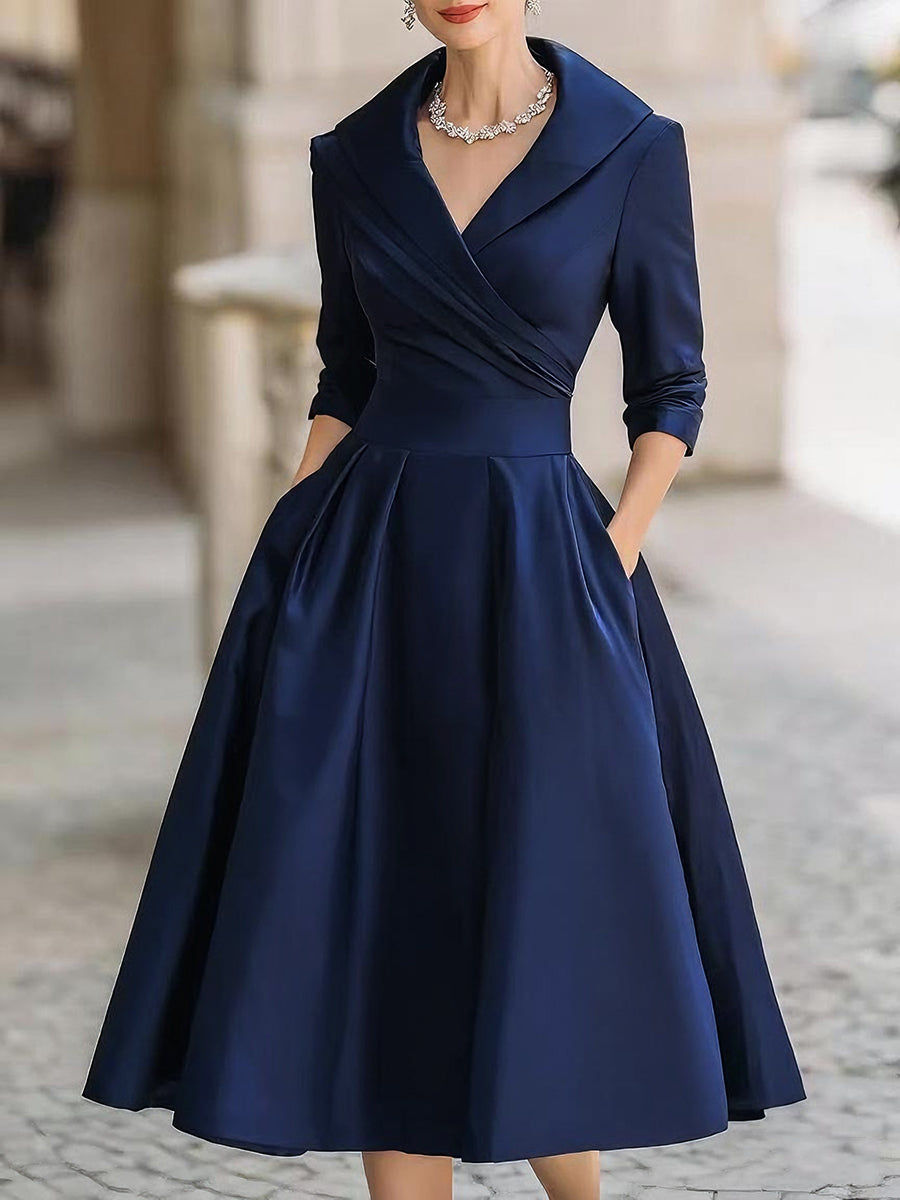 LINA | MIDI SATIN DRESS