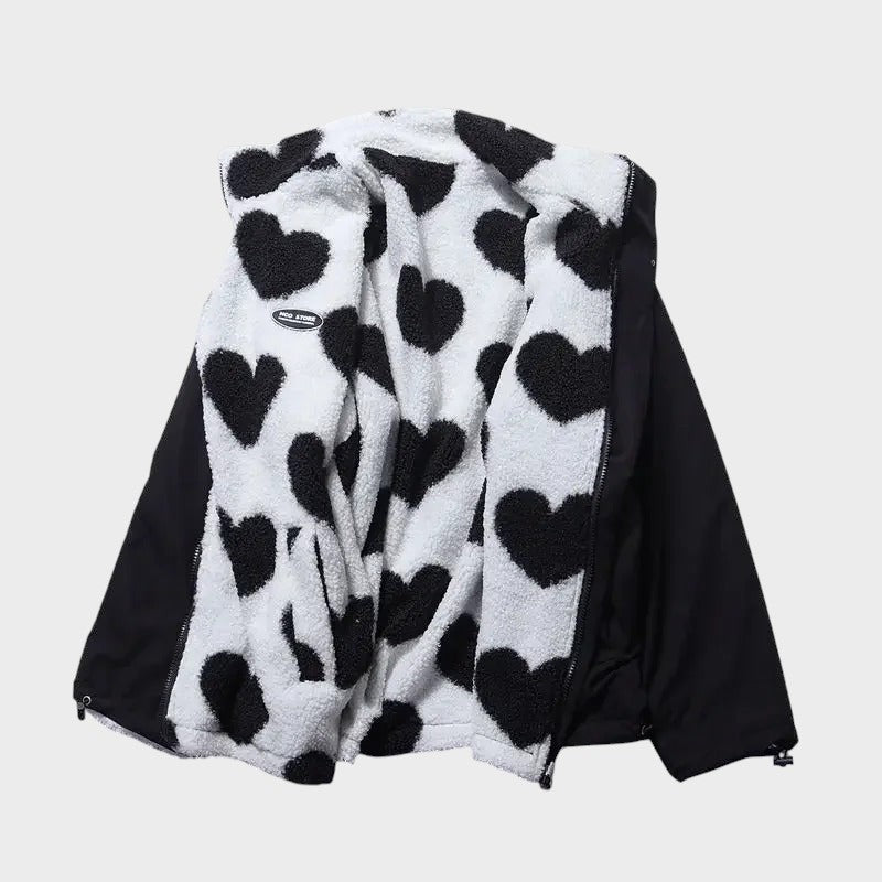 CARLA | REVERSIBLE HEART JACKET