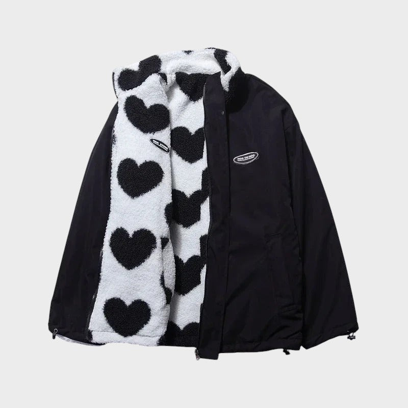 CARLA | REVERSIBLE HEART JACKET