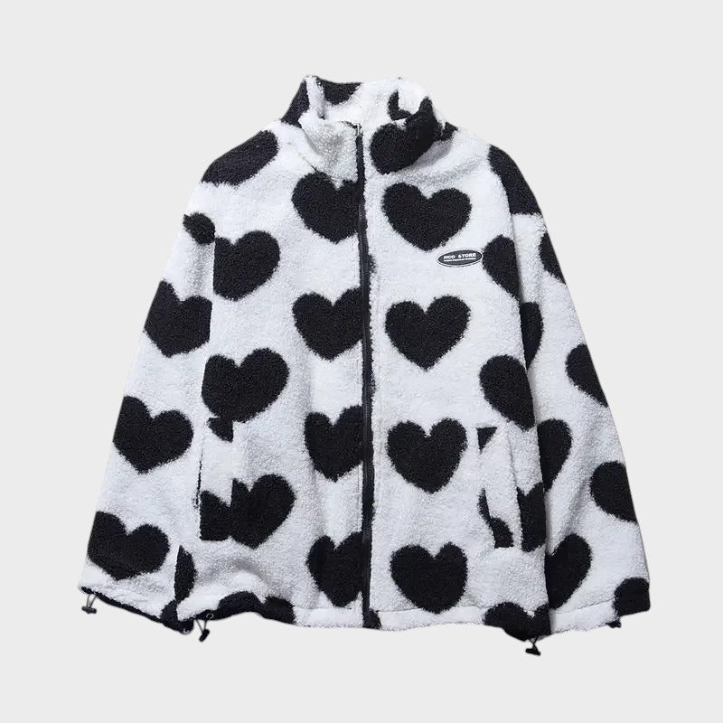 CARLA | REVERSIBLE HEART JACKET