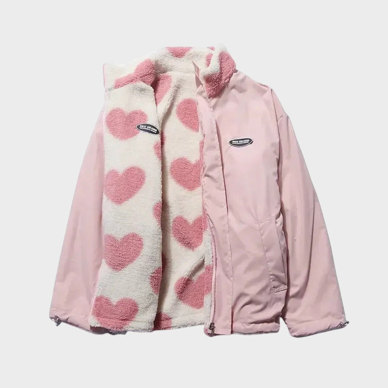 CARLA | REVERSIBLE HEART JACKET