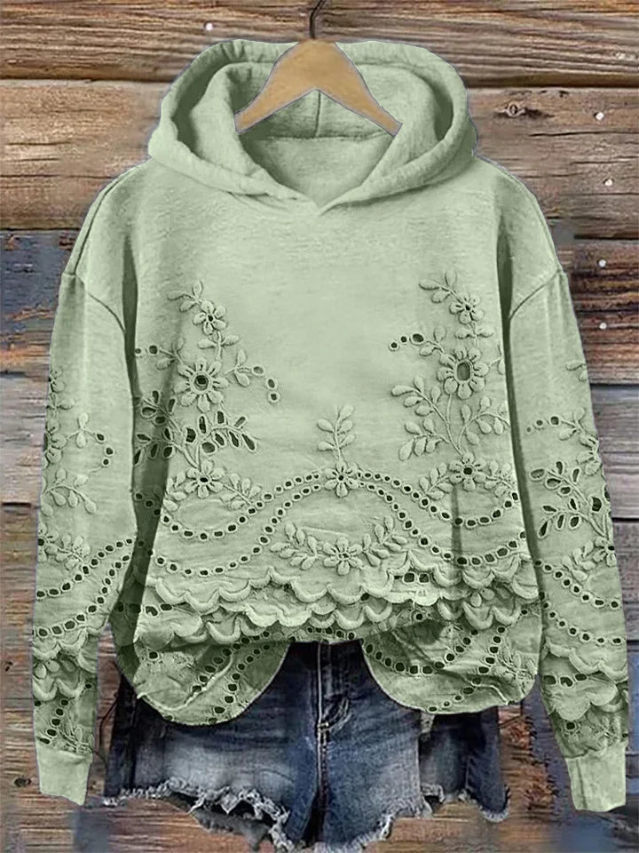 LINDA | SWEATER WITH LACE DETAILSs