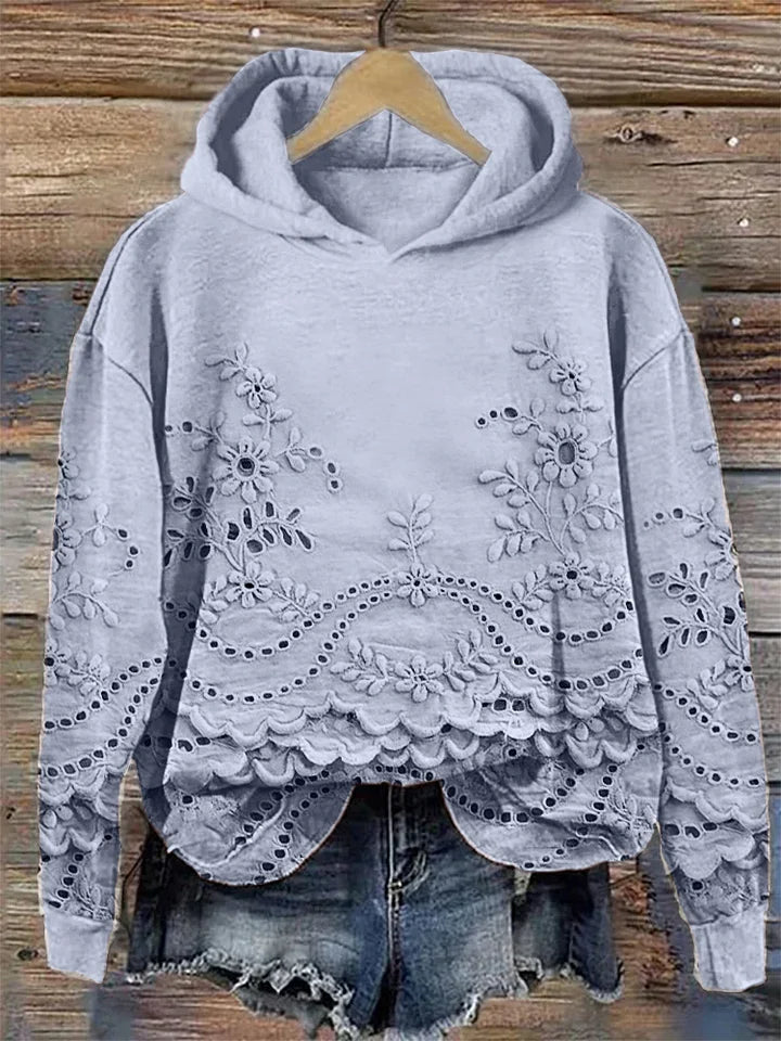 LINDA | SWEATER WITH LACE DETAILSs