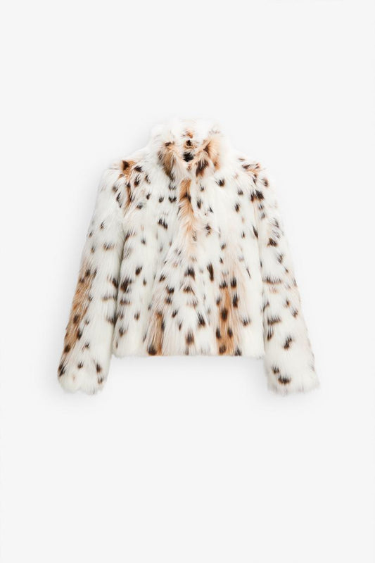 ALICE | LEOPARD FAUX FUR JACKET