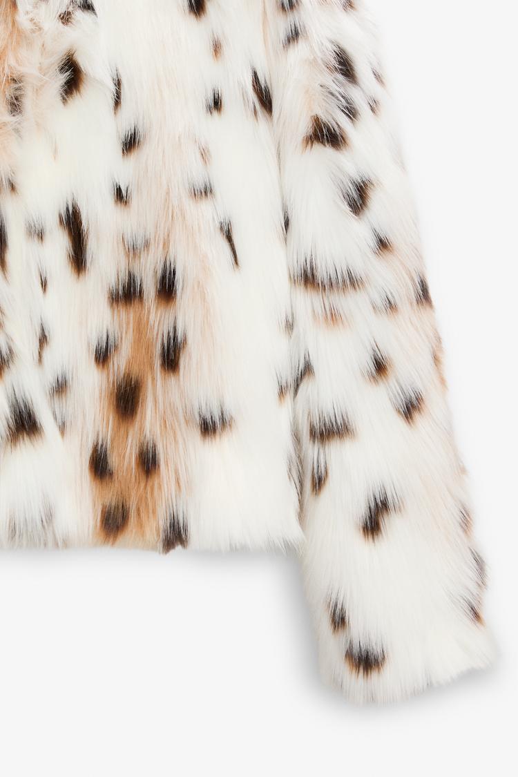 ALICE | LEOPARD FAUX FUR JACKET