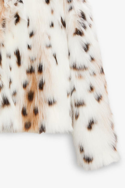 ALICE | LEOPARD FAUX FUR JACKET