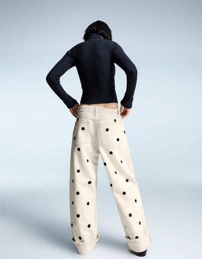 PEYTON | POLKA DENIM