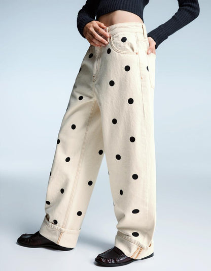 PEYTON | POLKA DENIM