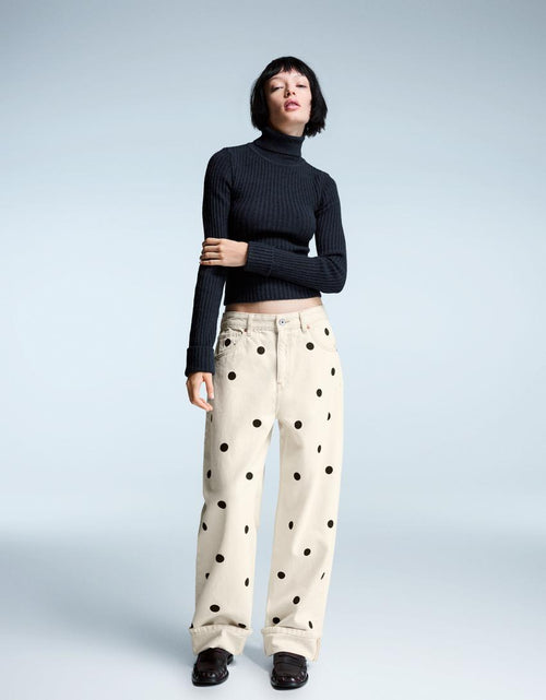 PEYTON | POLKA DENIM