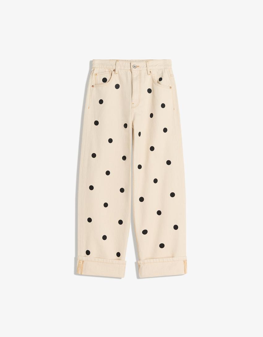 PEYTON | POLKA DENIM