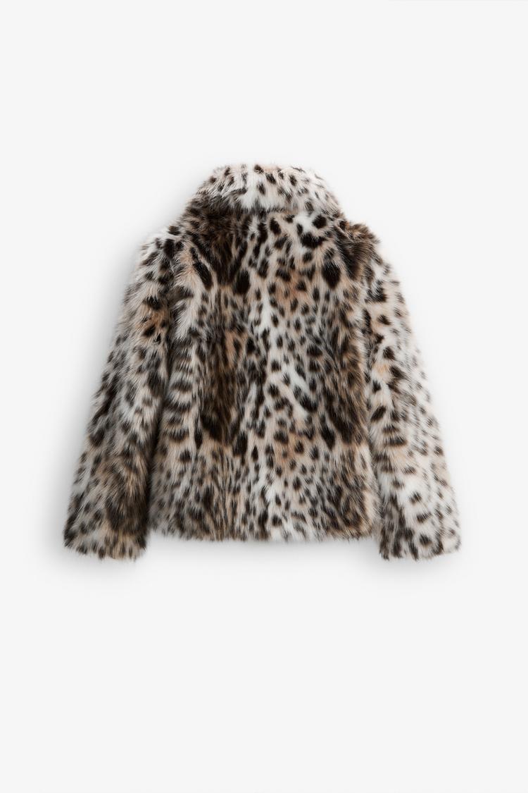 ALICE | LEOPARD FAUX FUR JACKET
