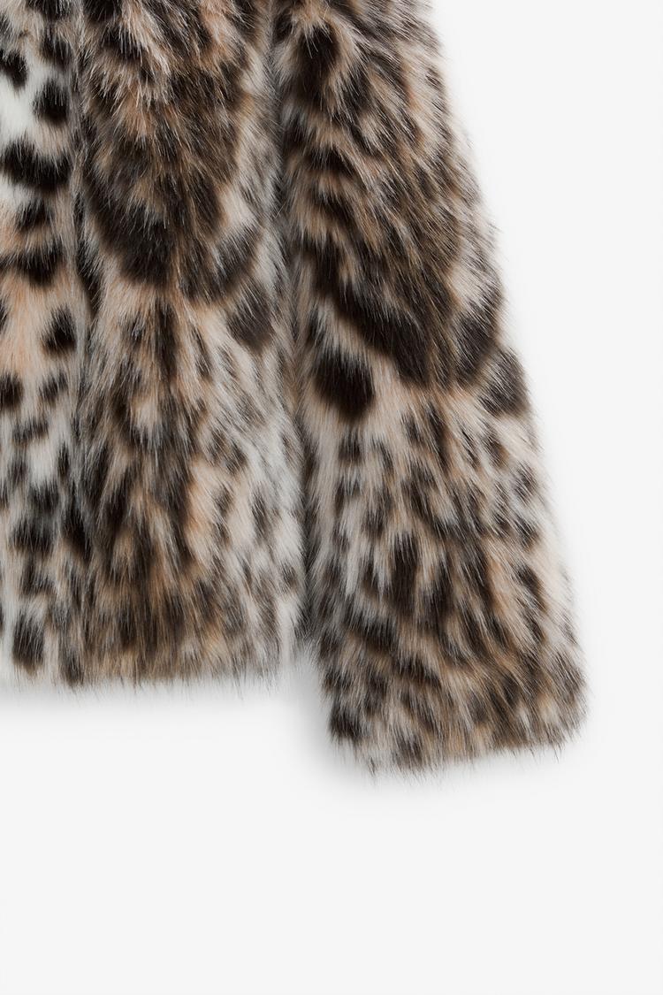 ALICE | LEOPARD FAUX FUR JACKET