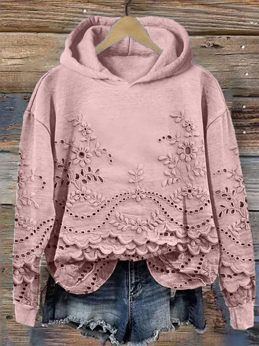 LINDA | SWEATER WITH LACE DETAILSs