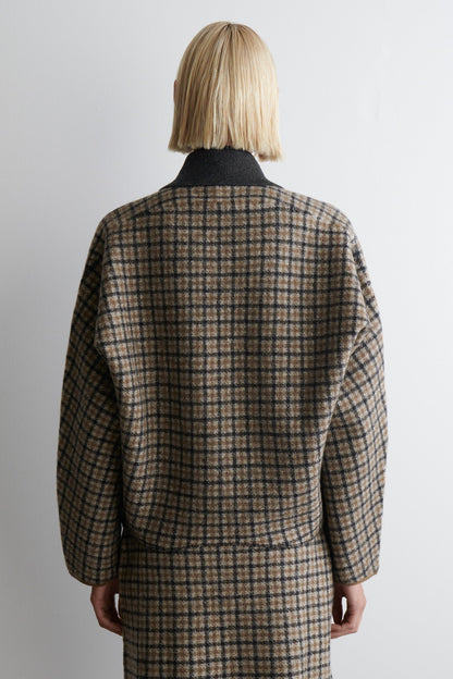 QUINN |  WOOL CHECK JACKET