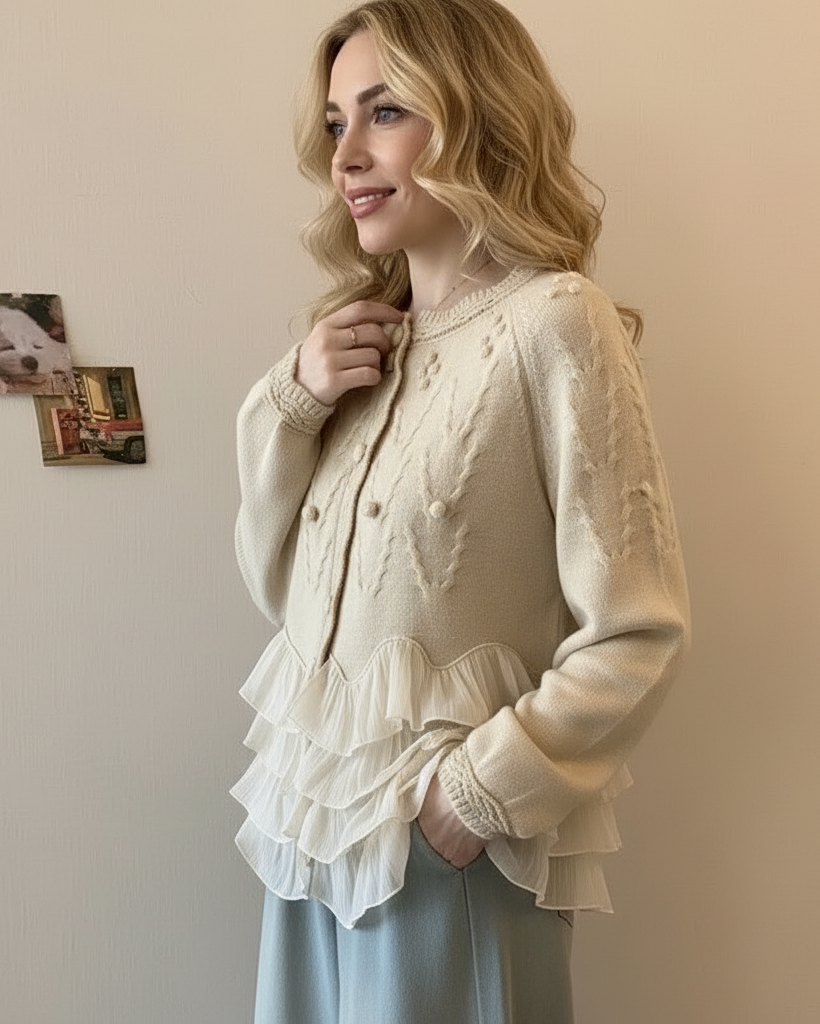 NATALIE | RUFFLE CARDIGAN