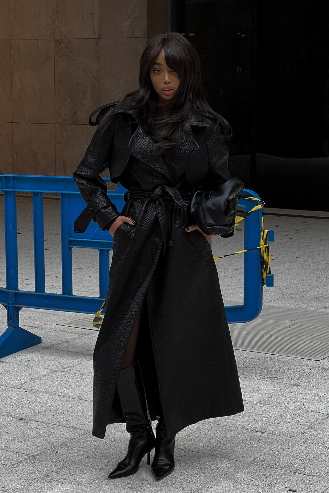 CORA | TEXTURED TRENCH COAT