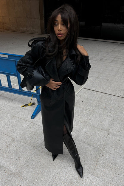 CORA | TEXTURED TRENCH COAT