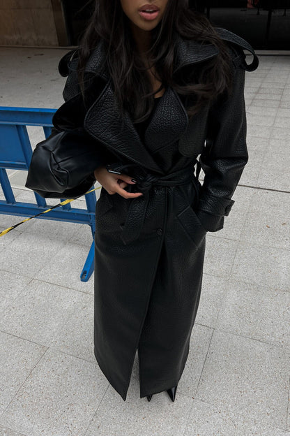 CORA | TEXTURED TRENCH COAT