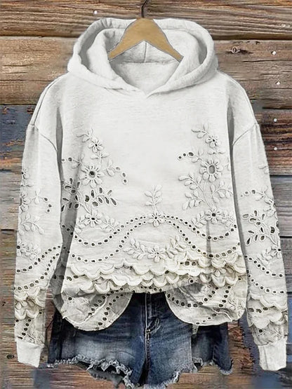 LINDA | SWEATER WITH LACE DETAILSs