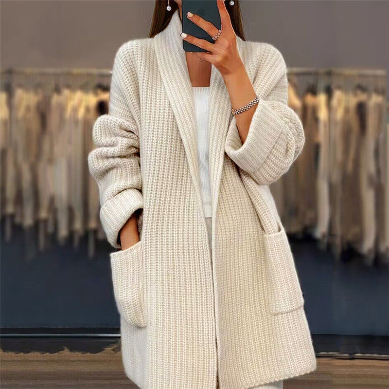 CHIARA | KNITTED WOOL CARDIGAN