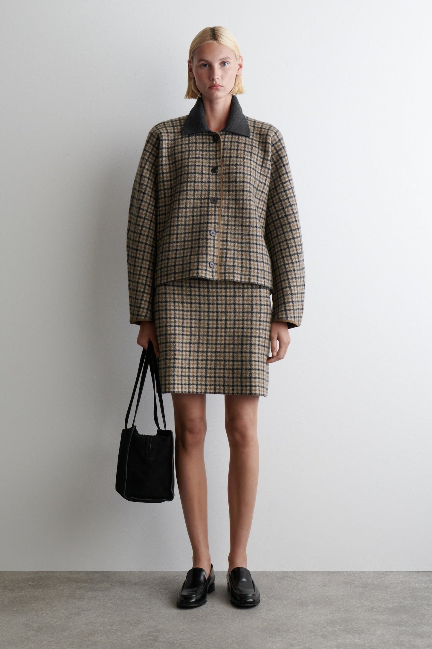 QUINN |  WOOL CHECK JACKET