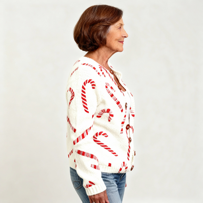 MATHILDE | FESTIVE CANDY CARDIGAN
