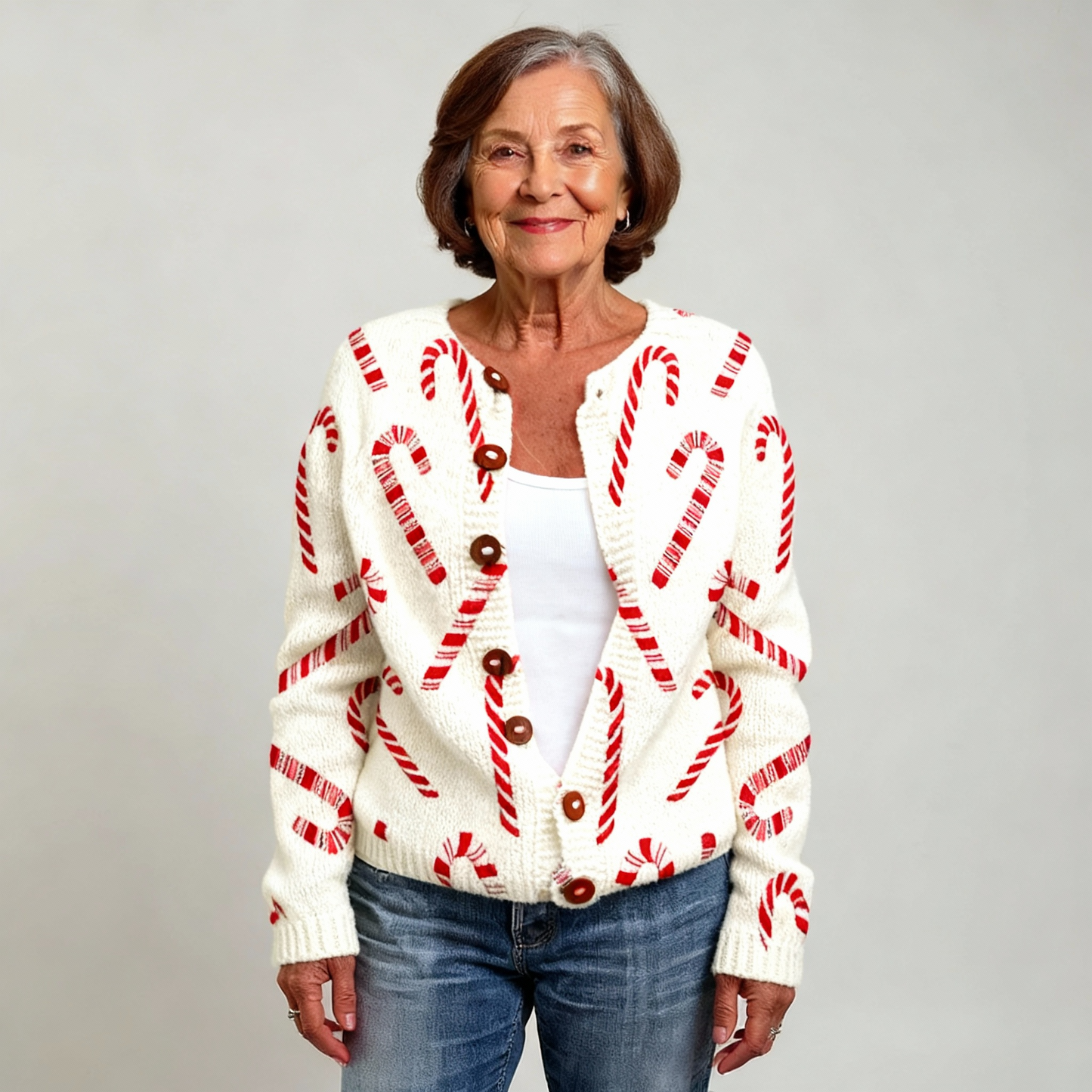 MATHILDE | FESTIVE CANDY CARDIGAN