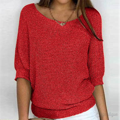 MIRA | TEXTURED KNIT TOP